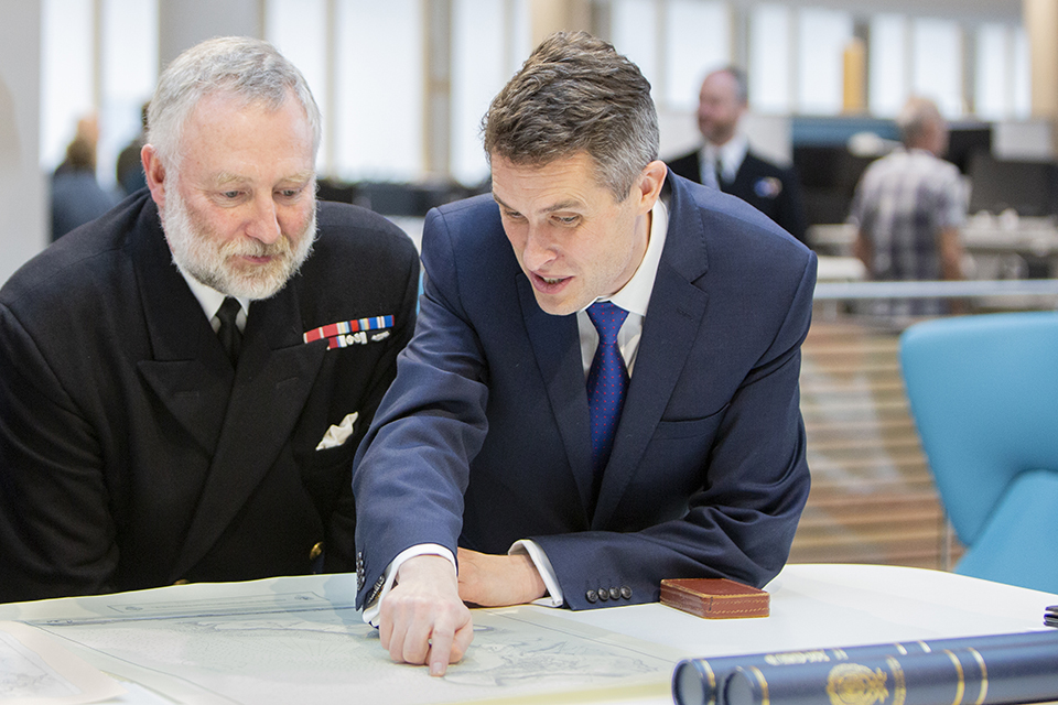UK Hydrographic Office welcomes Secretary of State for Defence to Taunton