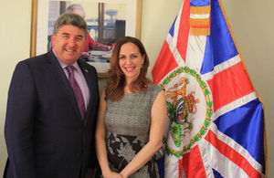 Ambassador Chris Campbell and Mia Vidal, ABRSM Representative for the Dominican Republic.