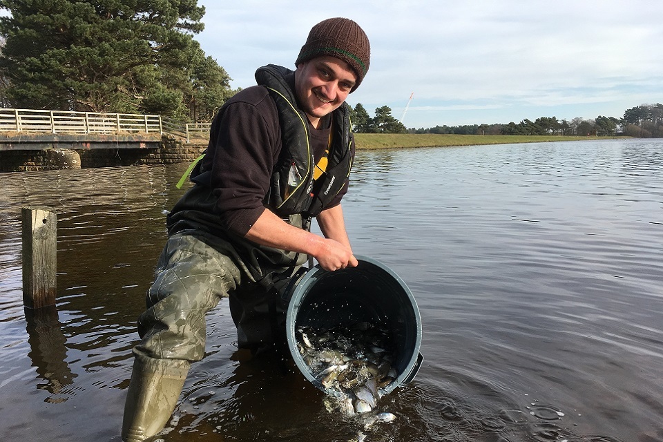 Thousands of fish released into North East rivers