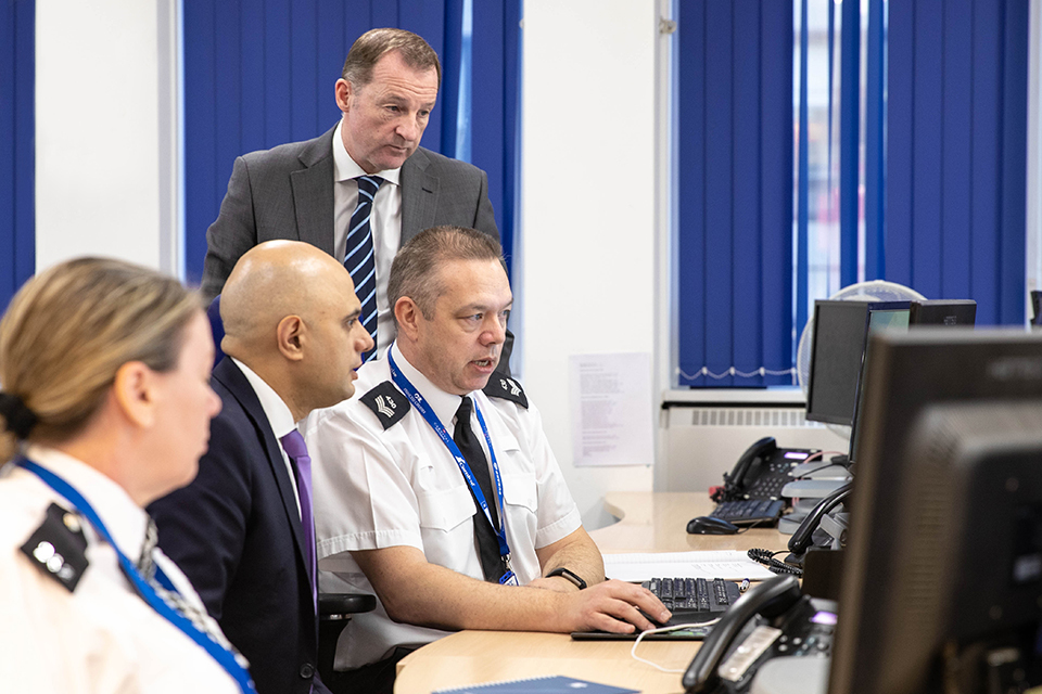 Home Secretary visits police centres preparing for EU exit