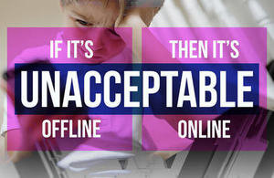 If it's unacceptable offline, it's unacceptable online graphic