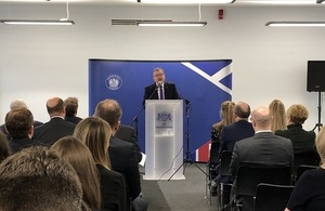 David Mundell delivering the speech