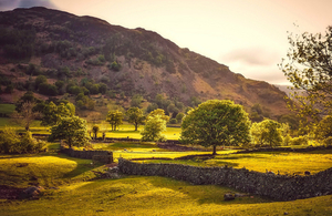 An English countryside scene