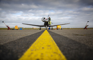 Texan T1 aircraft at RAF Valley