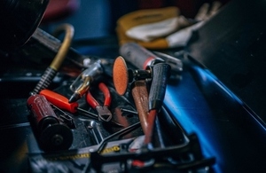 Toolbox and selection of trade tools