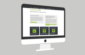 Image of SORP website on a computer