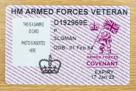 Read the New veterans ID cards rolled out to service leavers article