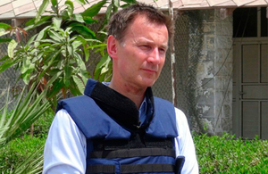 Foreign Secretart Jeremy Hunt visits Aden, Yemen