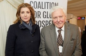 Penny Mordaunt and Sir David Attenborough