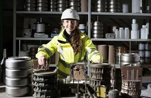 Stephanie Thornber, a materials science and engineering graduate, used both cerium (non-radioactive) and uranium (radioactive) as substitutes for plutonium, to develop glass-ceramic materials on a small-scale HIP machine.