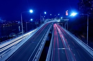 Motorway at night