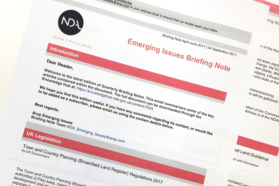 Emerging issues brief