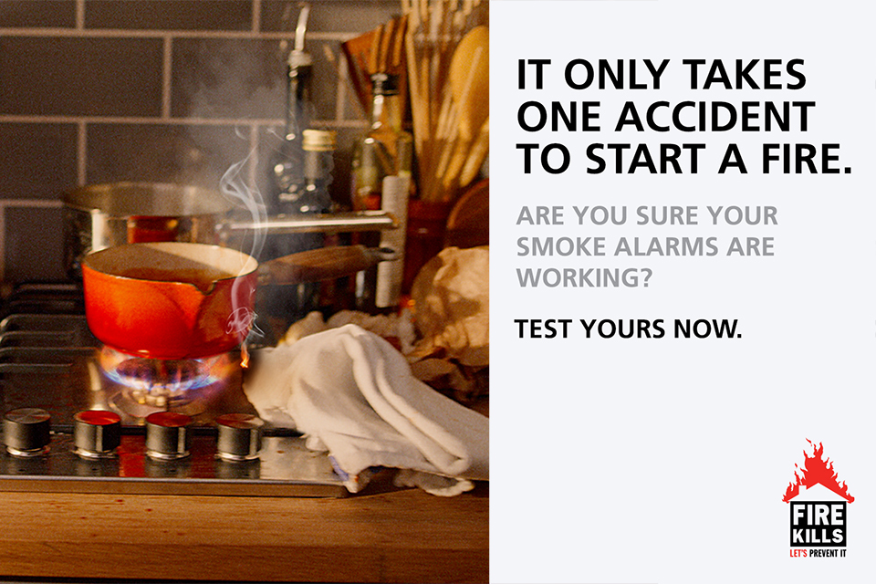 New campaign warns ‘it only takes one accident’ to start a fire