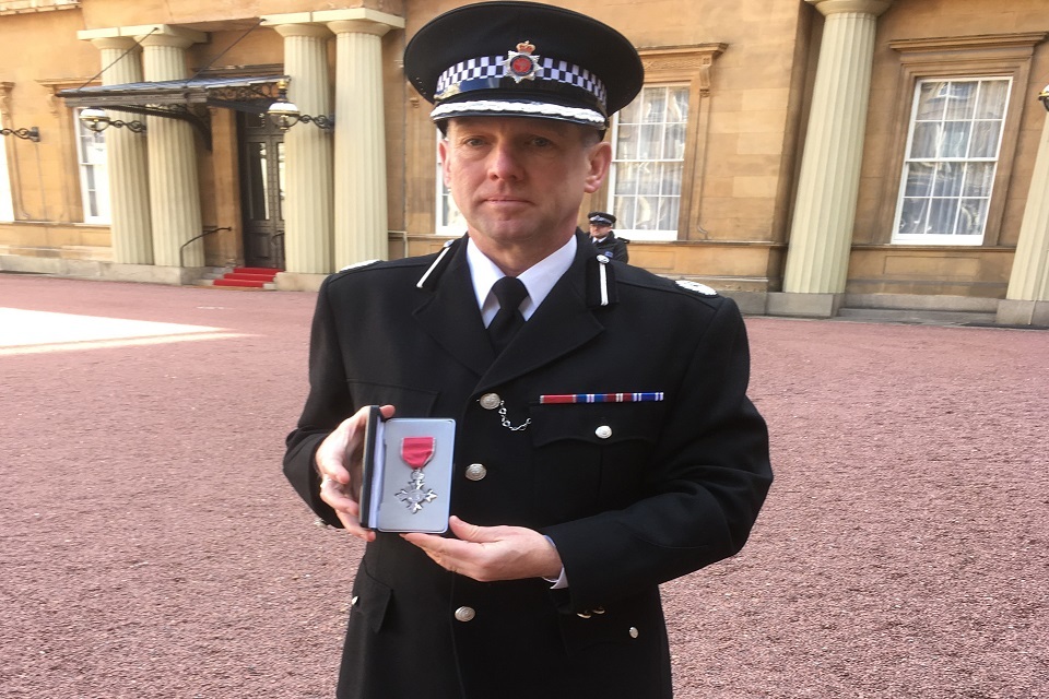 CNC Police Officer receives MBE