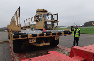 Cargo handling equipment being sent to Mozambique by UK aid. Picture: DFID/Harriet Doughty