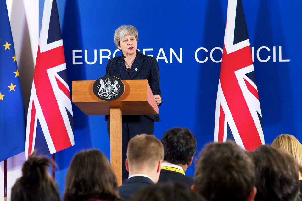 Prime Minister speaking at the March 2019 European Council