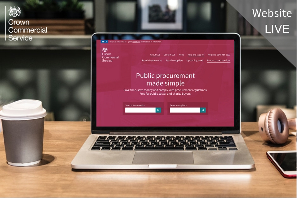 New Crown Commercial Service website