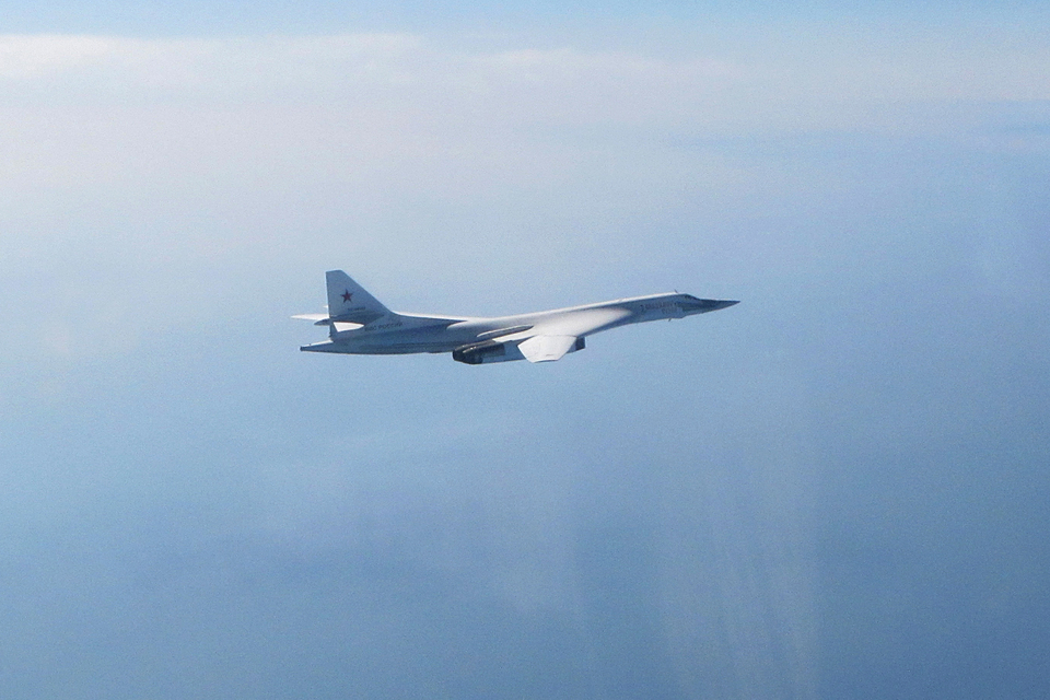 RAF Typhoons intercept Russian Aircraft over the North Sea