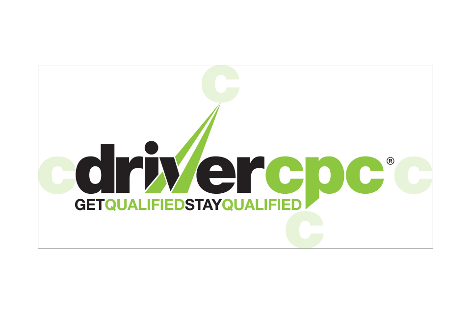 Image showing the amount of clear space that must be left around the Driver CPC logo