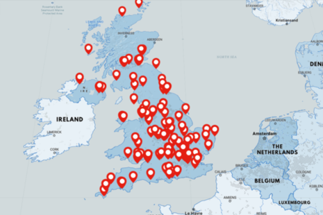 Industrial Strategy case studies map