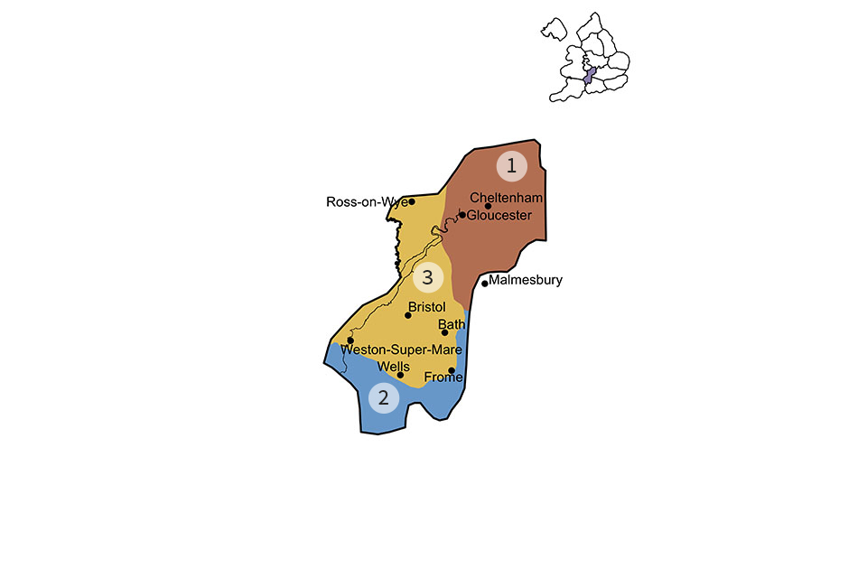 Bristol and Gloucester region