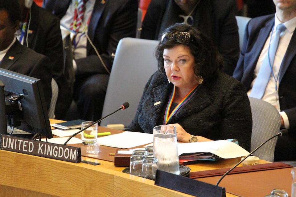 Ambassador Karen Pierce at the Security Council briefing on Venezuela