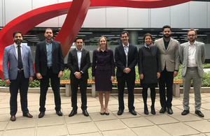 Baroness Fairhead at Aché’s manufacturing plant in Guarulhos