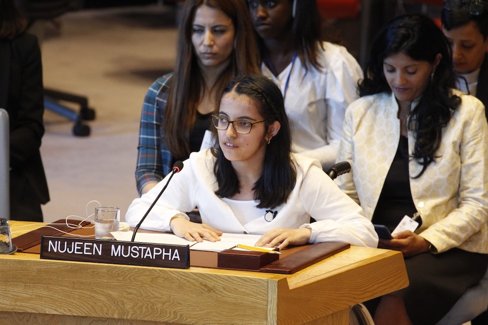 Nujeen Mustapha, special briefer at the Security Council briefing on Syria