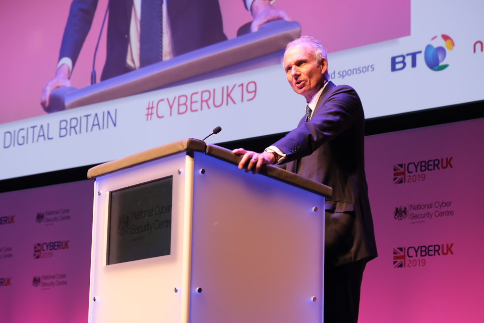 David Lidington speaking at CYBERUK 2019 conference, Glasgow.