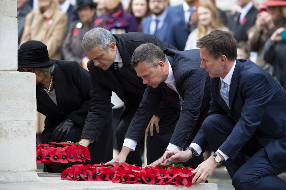 Armed Forces mark Anzac Day at Cenotaph service