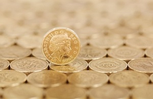 Picture of pound coins