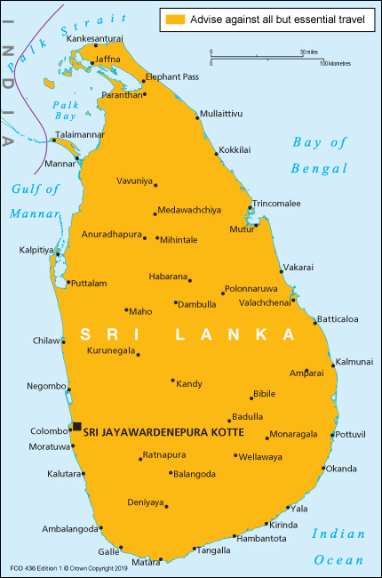 travel to sri lanka uk gov