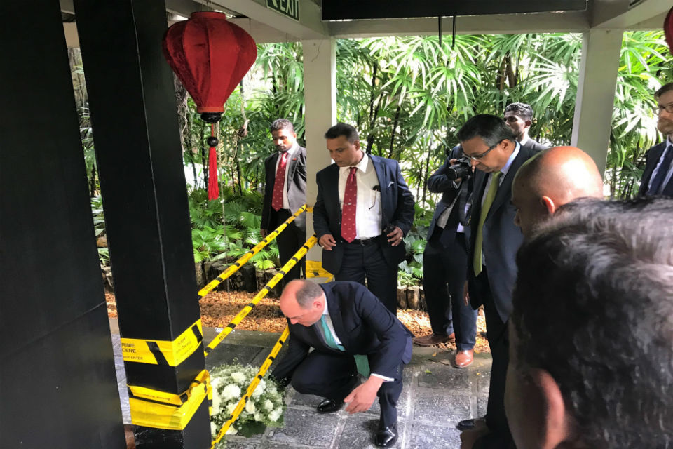 Security Minister visits Sri Lanka