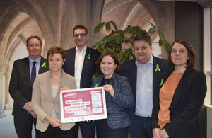 image of: Student Loans Company Executive Leadership Team with Time to Change Pledge