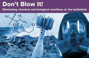 Blue image of chemical weapon disposal