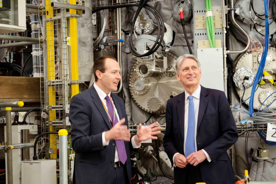 The Chancellor sees a bright future for fusion energy