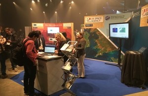 The UK Space Agency stand at the Living Planet Symposium