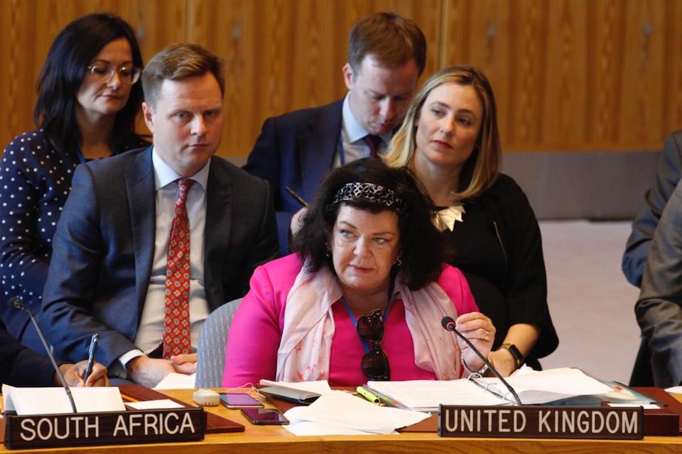 Ambassador Karen Pierce at the UN Security Council briefing on Yemen
