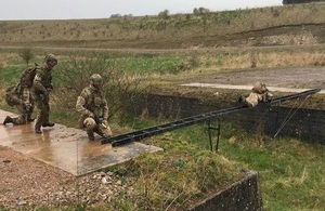 Troops trialling the Easibridge capability
