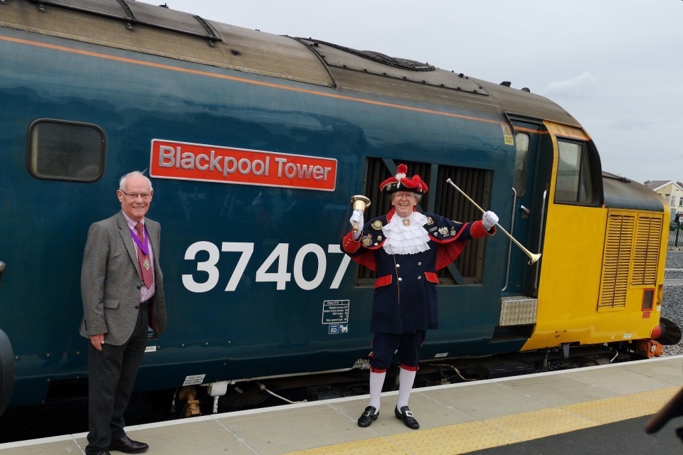 Class 37 locomotive named Blackpool Tower - GOV.UK