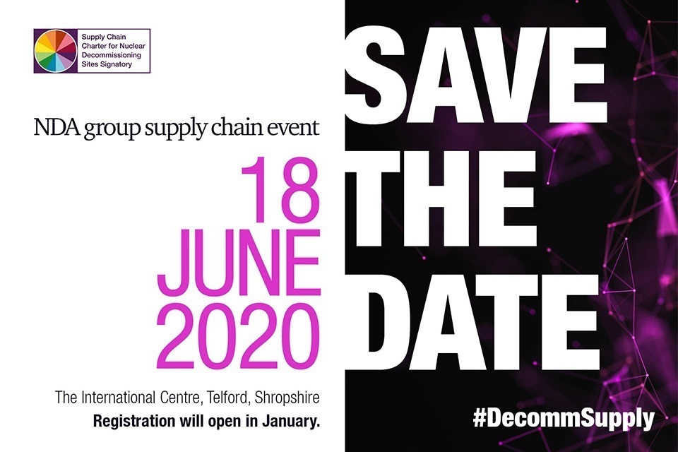 Hold the date for the NDA Supply Chain Event at a new venue in 2020