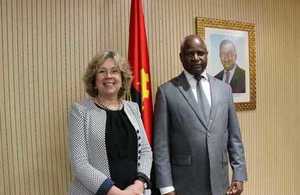 Baroness Northover and Angolan Minister for Interior, Ângelo Tavares