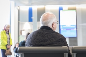 Patient in waiting room