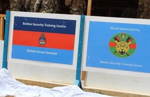 UK opens new training centre for the Somali National Army in Baidoa