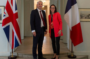 Secretary of State Steve Barclay meeting with French EU Affairs Minister Amélie de Montchalin
