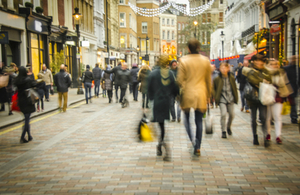 People walking.