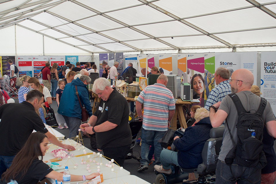 Image showing people in marquee
