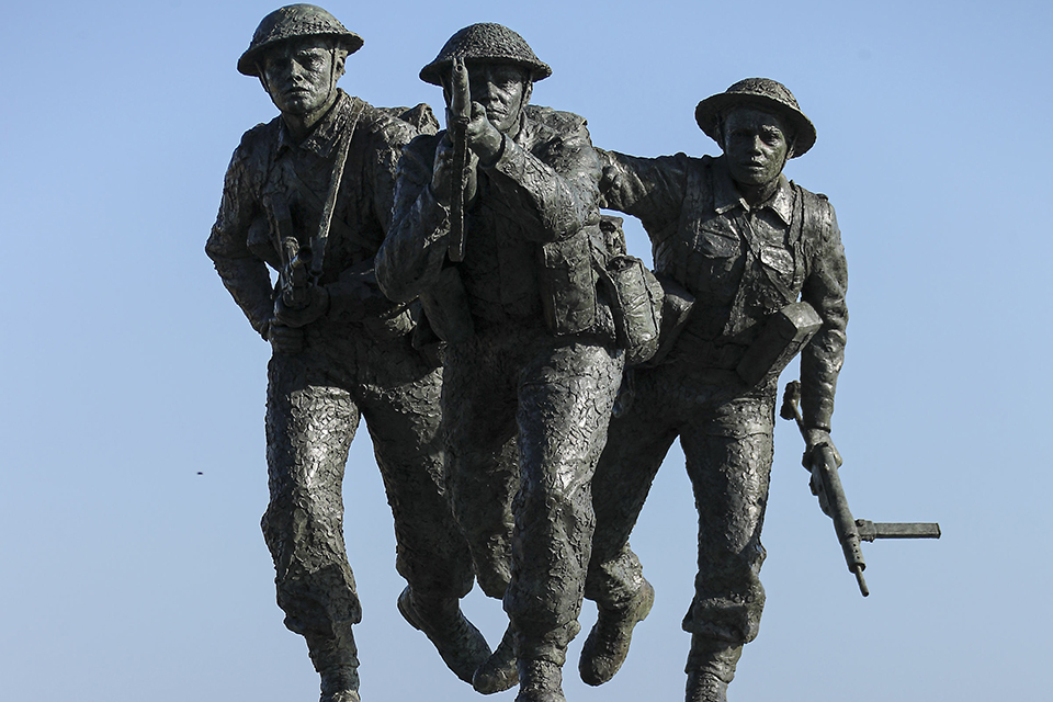 Photo of D-Day memorial in Normandy