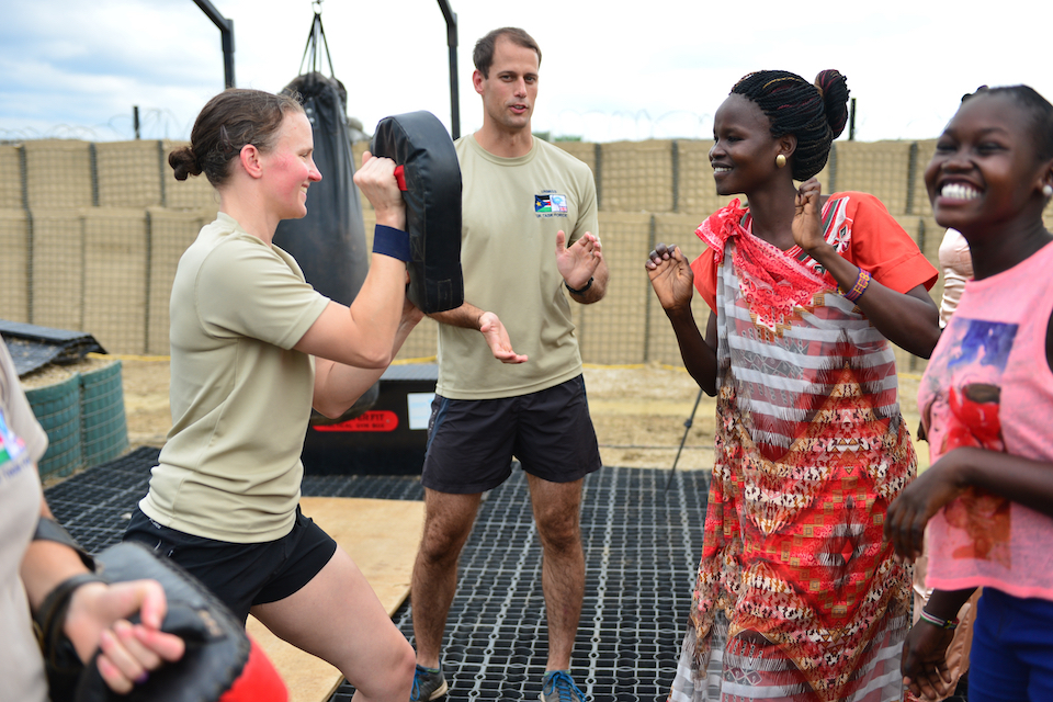 UK troops teach women to protect themselves against sexual violence in conflict