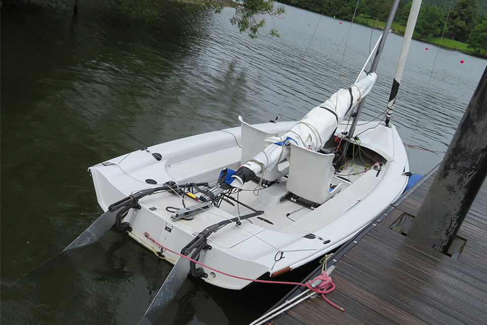 Photograph of the sailing boat